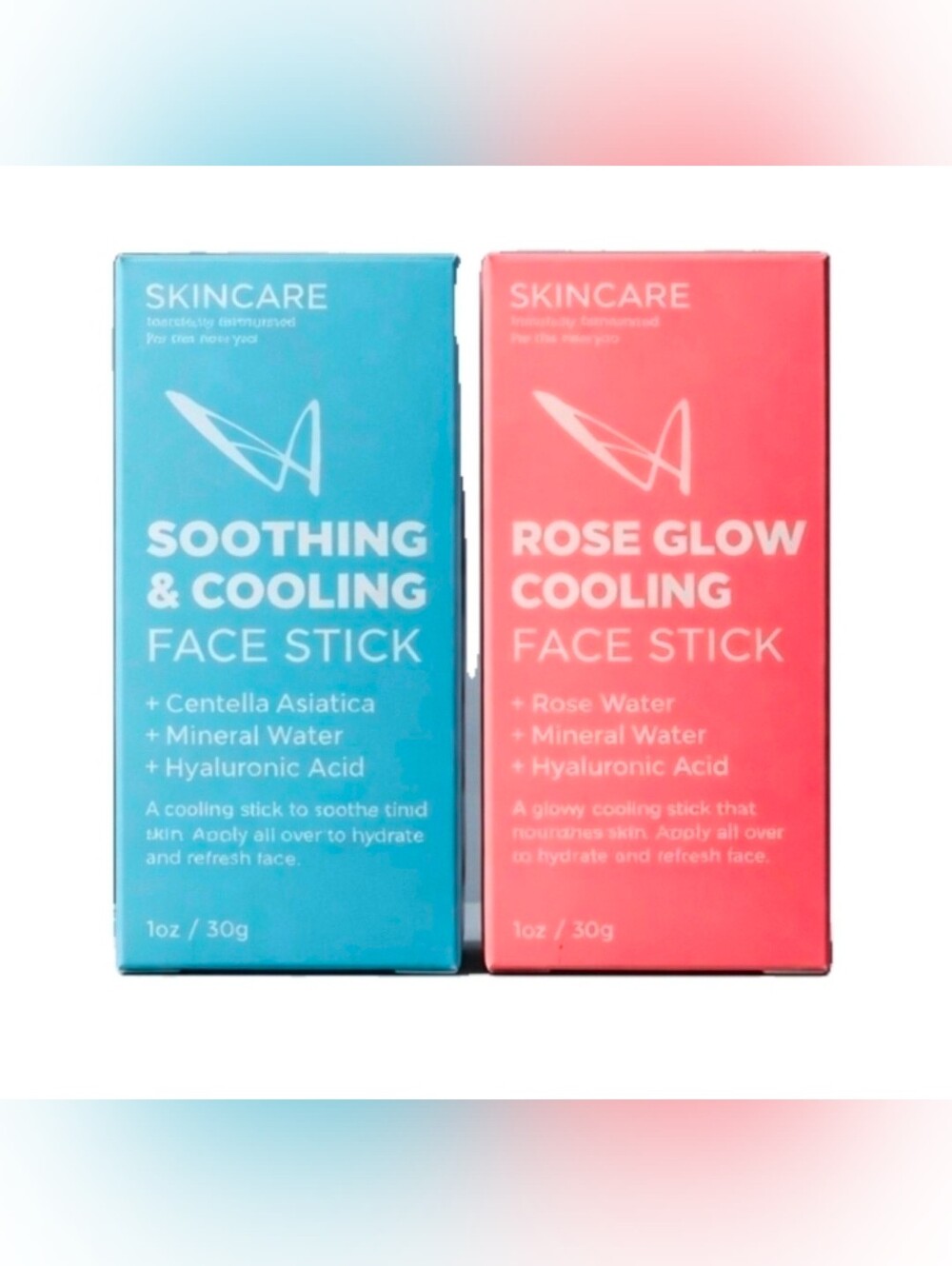 LA Splash Skincare Soothing & Cooling Face Stick & Rose Glow Face Stick — BNIB